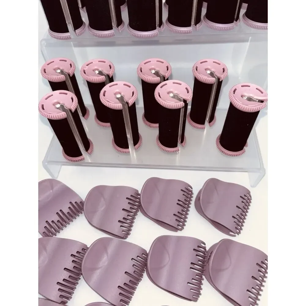Remington H9100 Full Size Vertical Ceramic Hair Setter 20 Rollers & Clips TESTED